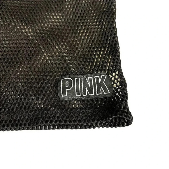 Victoria's Secret PINK Women's XS Black Mesh Raglan T-Shirt Casual - Picture 5 of 9